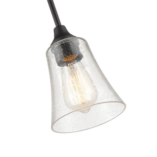 Caily One Light Pendant in Matte Black