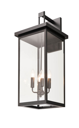 Barkeley Four Light Outdoor Wall Sconce in Powder Coated Bronze