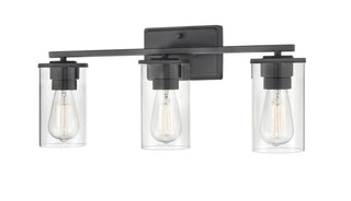 Verlana Three Light Vanity in Matte Black
