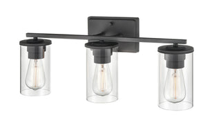 Verlana Three Light Vanity in Matte Black