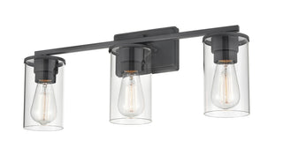 Verlana Three Light Vanity in Matte Black