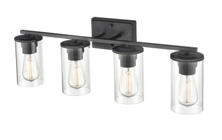 Verlana Four Light Vanity in Matte Black