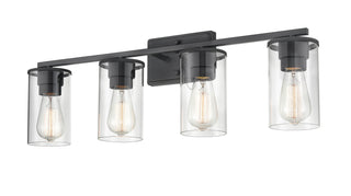 Verlana Four Light Vanity in Matte Black