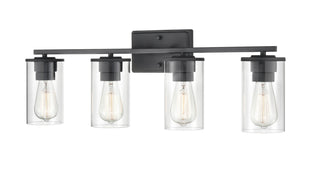 Verlana Four Light Vanity in Matte Black