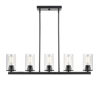 Verlana Five Light Pendant in Matte Black