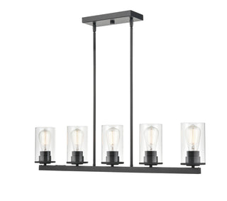 Verlana Five Light Pendant in Matte Black