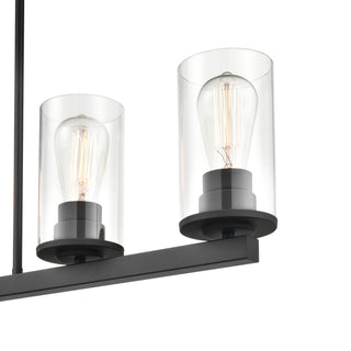 Verlana Five Light Pendant in Matte Black
