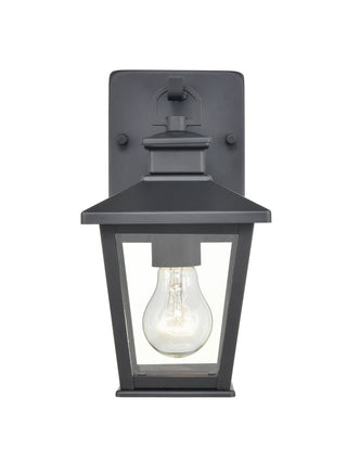 Bellmon One Light Outdoor Hanging Lantern in Powder Coated Black