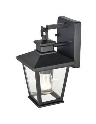 Bellmon One Light Outdoor Hanging Lantern in Powder Coated Black