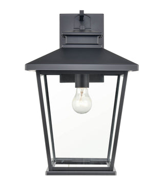 Bellmon One Light Outdoor Hanging Lantern in Powder Coated Black