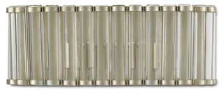 Warwick Two Light Wall Sconce in Clear/Contemporary Silver Leaf