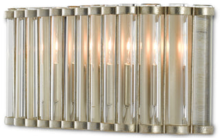 Warwick Two Light Wall Sconce in Clear/Contemporary Silver Leaf