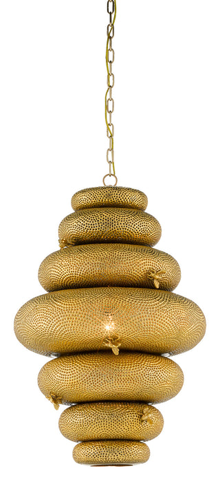 Bee My Honey One Light Chandelier in Antique Brass