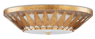 Floris LED Flush Mount in Autumn Gold/White