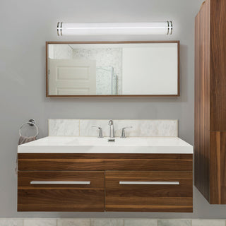 Glamour LED Vanity in Brushed Nickel