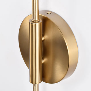 Trilby Two Light Wall Sconce in Matte Black / Burnished Brass