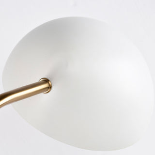 Trilby Two Light Wall Sconce in Matte White / Burnished Brass