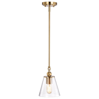 Dover One Light Pendant in Vintage Brass