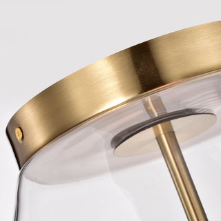 Dover Three Light Flush Mount in Vintage Brass