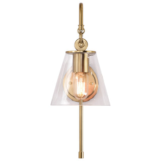Dover One Light Wall Sconce in Vintage Brass