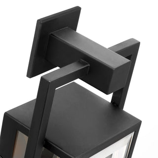Exhibit One Light Wall Lantern in Matte Black