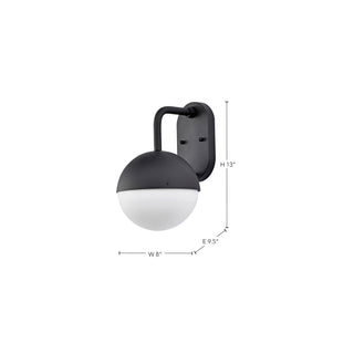 Atmosphere LED Wall Lantern in Matte Black