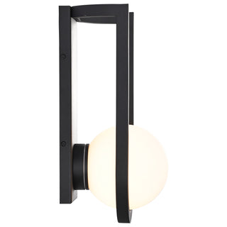 Cradle LED Wall Lantern in Matte Black