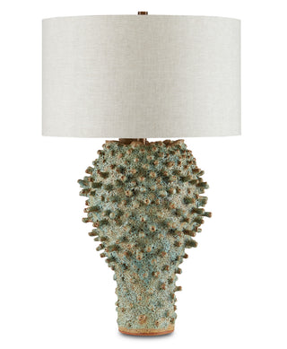 Sea Urchin One Light Table Lamp in Green
