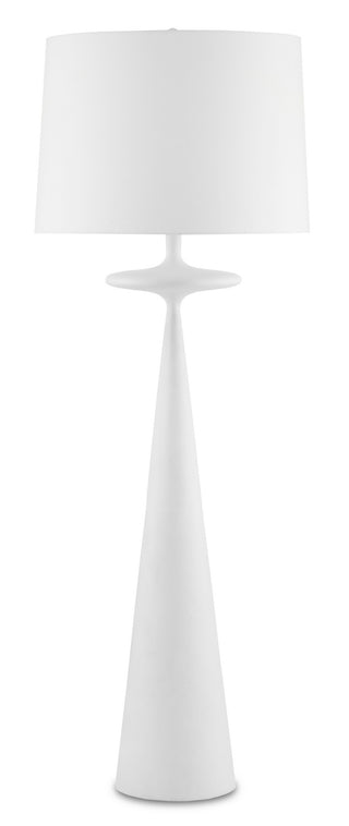 Giacomo One Light Floor Lamp in Gesso White