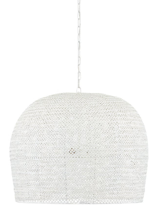 Piero Three Light Chandelier in White