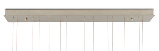 Lazio 15 Light Pendant in White/Silver
