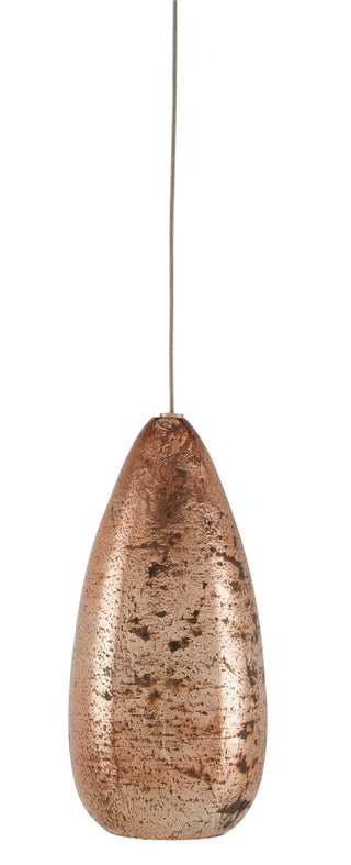 Rame One Light Pendant in Copper/Silver