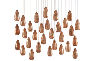 Rame 30 Light Pendant in Copper/Silver