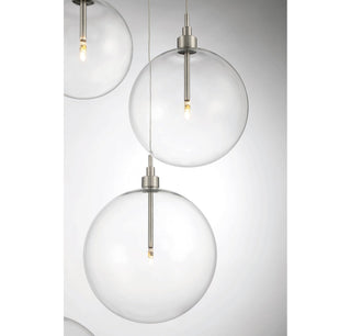 LED Pendant in Brushed Nickel