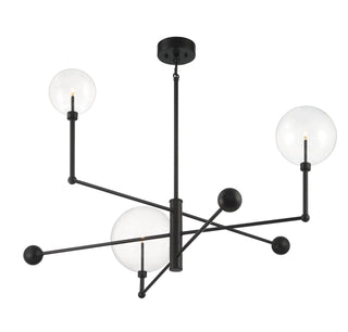 LED Chandelier in English Bronze