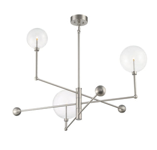 LED Chandelier in Brushed Nickel