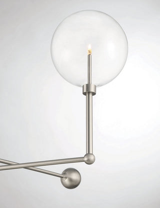 LED Chandelier in Brushed Nickel