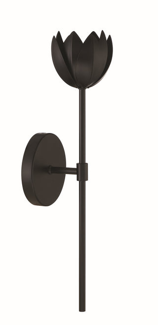 One Light Wall Sconce in Matte Black