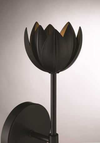 One Light Wall Sconce in Matte Black