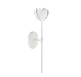 One Light Wall Sconce in White