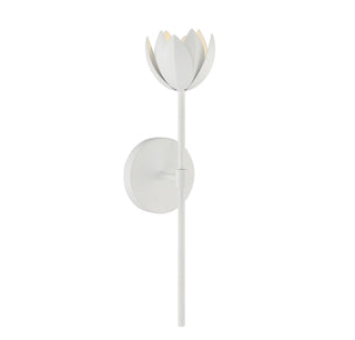 One Light Wall Sconce in White