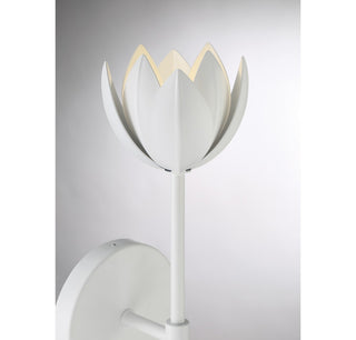One Light Wall Sconce in White