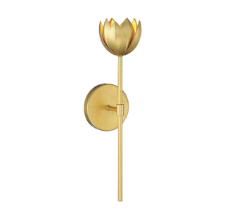 One Light Wall Sconce in True Gold