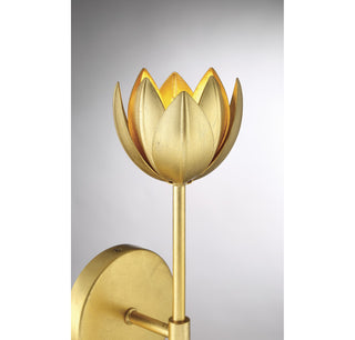 One Light Wall Sconce in True Gold
