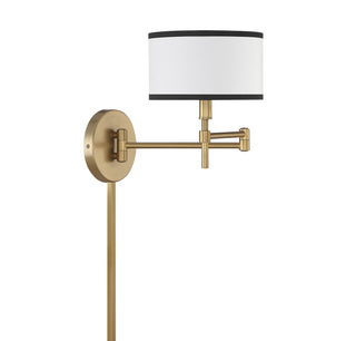 One Light Wall Sconce in Natural Brass