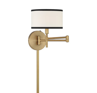 One Light Wall Sconce in Natural Brass
