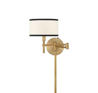 One Light Wall Sconce in Natural Brass