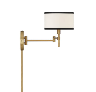 One Light Wall Sconce in Natural Brass