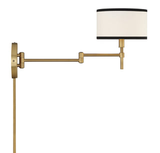 One Light Wall Sconce in Natural Brass