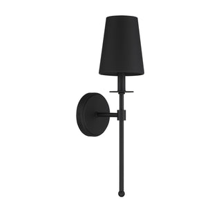 One Light Wall Sconce in Matte Black